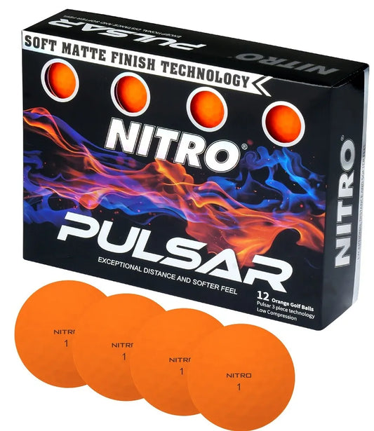 Nitro Pulsar Orange Golf Balls