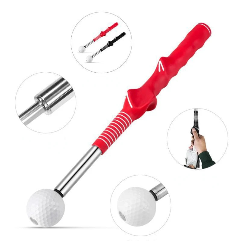 Golf Retractable Swing Practice Stick Indoor Golf Sound Assistant 